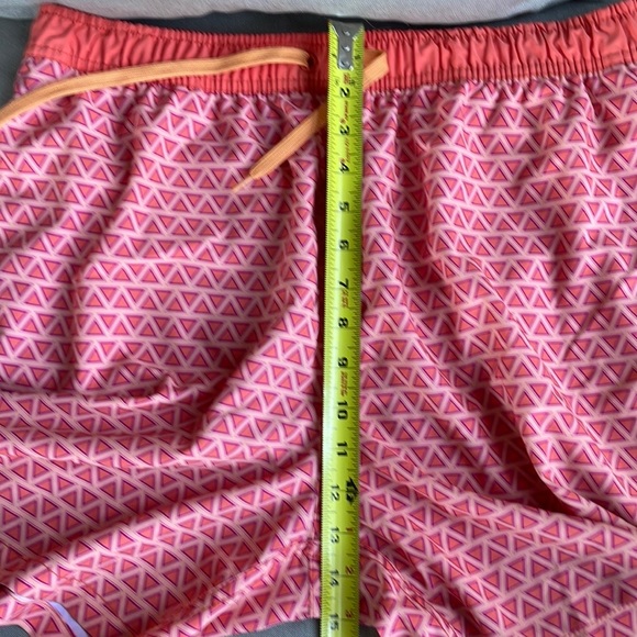 Quiet Storm since 1983 Men’s geometric print Coral Bathing suit trunks XXL XL - Picture 6 of 11